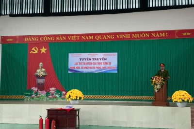 Tuyên truyền Luật Trật tự an toàn giao thông và phòng cháy, chữa cháy tại trường